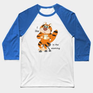 Cat Lover of Coffee Baseball T-Shirt